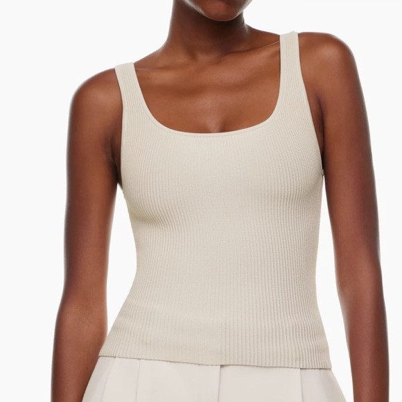 Babaton by Aritzia sculpt knit squareneck top - Picture 4 of 4